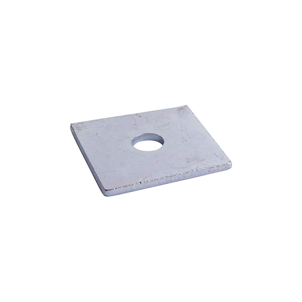 Timco M16 x 50mm x 50mm x 3mm Square Plate Washer - Bright Zinc Plated - Pack of 2