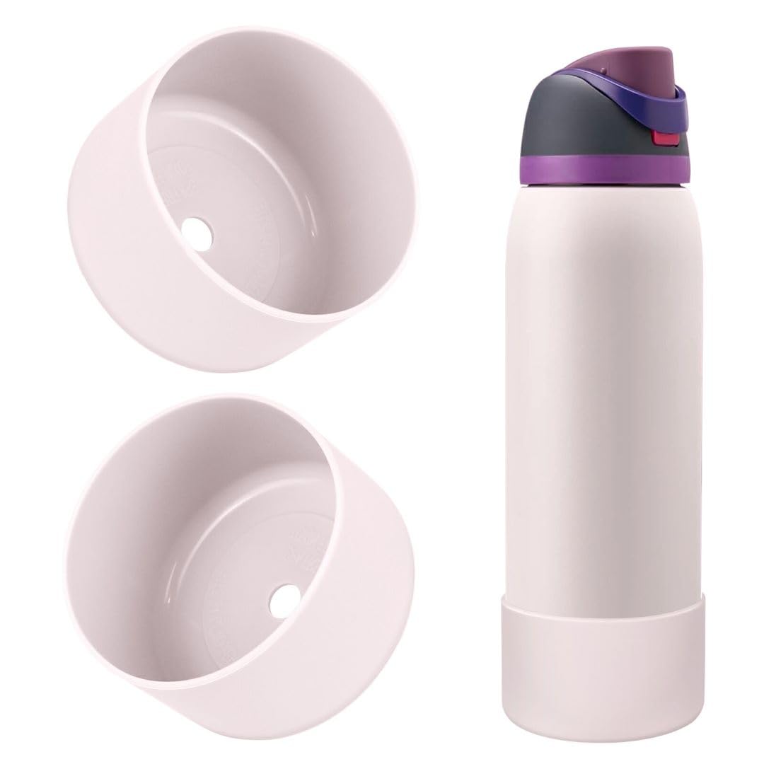 BKBY 2PCS Silicone Water Bottle Boot, Compatible with Owala 24oz 32oz 40oz, Protective Anti-Scratch & Anti-Dent No Noise Sleeve Cover for FreeSip/Twist/Flip Water Bottles (Dreamy Field, 40oz) โ image 1