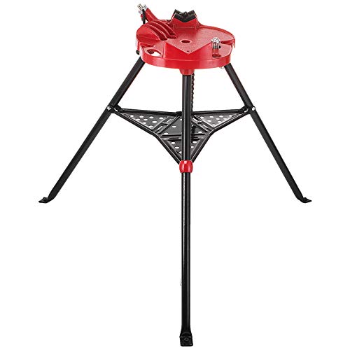 Mophorn 6inch Tripod Pipe Chain Vise Stand Portable Pipe Tripod Stand Chain Vise