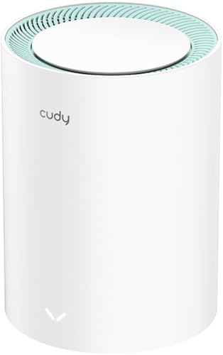 Cudy Sistema WiFi WiFi 6 Mesh Wi-Fi de doble banda AX1500, reemplaza enrutadores y extensores, cubre hasta 1000 pies cuadrados, 3 puertos Gigabit