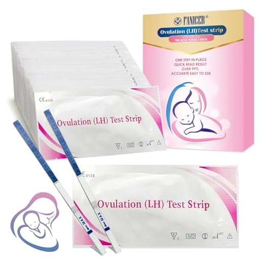 50 Tests d’Ovulation, Test Ovulations Kit, Sensibilité Optimale 25 miu/ml, Tests d'Ovulation en Soutenu, Test de Grossesse Précoce, Tests d'ovulation pour Fertilité Femme, Détection Rapide