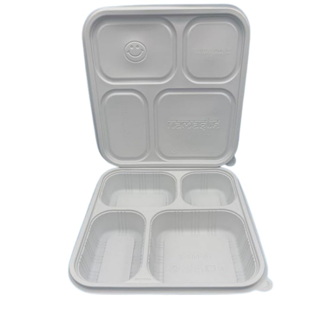 Amazon.com | [100 Count/50 Sets] 4-Compartment Namaste Tray-Lid