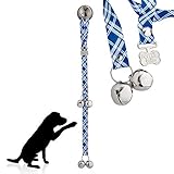 PoochieBells Handgefertigte Hundetürklingel für das Töpfchentraining - einfach & schnell, Hundesichere USA-Made Hundetürklingel mit perfektem Klang, Hundetrainer empfohlen für über 20 Jahre,