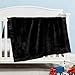 Pro Goleem Fleece Baby Blanket with 2 Inch Satin Trim Soft Anti-Static Plush Blanket for Boys and Girls Christmas Baby Gifts for Babies Black 30''x40''