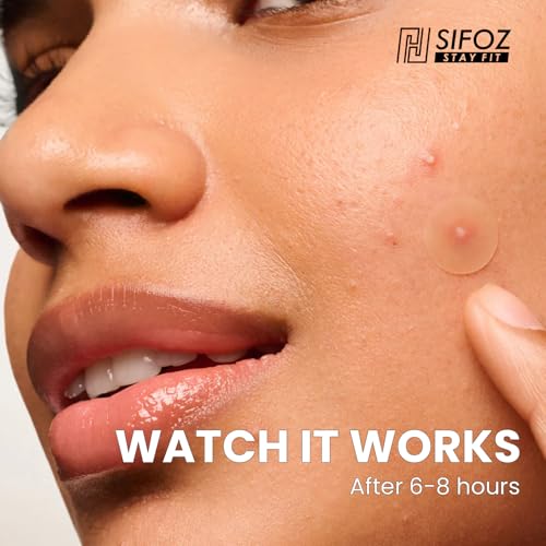 Image of Sifoz Acne Pimple Patch for Face - 72 Hydrocolloid Patches, Waterproof Overnight Treatment, Absorbs Oil, Reduces Scarring, Suitable for All Skin Types