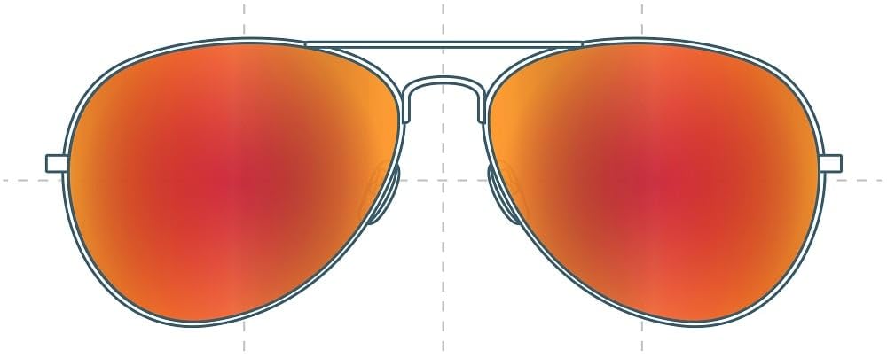 Sunglass Fix Replacement Sunglass Lenses Compatible for Dita Talon 60mm (Polarized SFx Ultra Red-Orange Mirror Blue Pair)