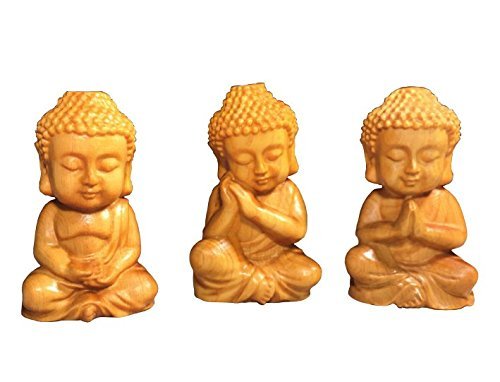 Amazon｜Smile-Life 木彫り ミニ型 仏像 如来 仏教の開祖 釈迦 木製