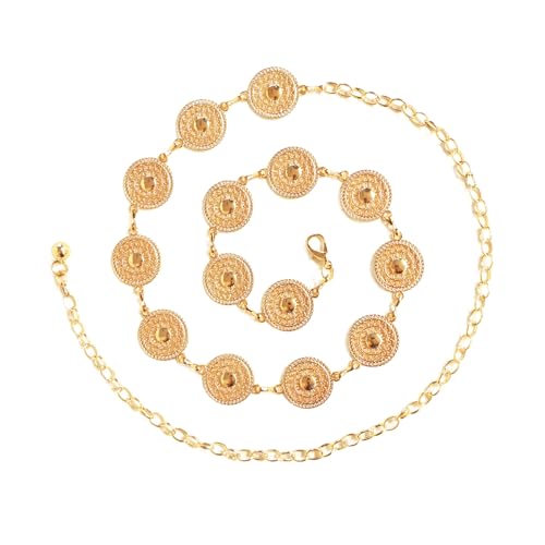 Fashion Metal Waist Chain Belt for Women Blouse Dress Sweater Gold or Silver Vintage Ladies Belt4