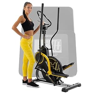 Hop-Sport Cross Stepper für zuhause HS-450B Dynamic – 2-in-1 Crosstrainer und Stepper mit Trainingscomputer – innovatives Trainingsgerät verbindet das Stepper- und Crosstrainer-Training