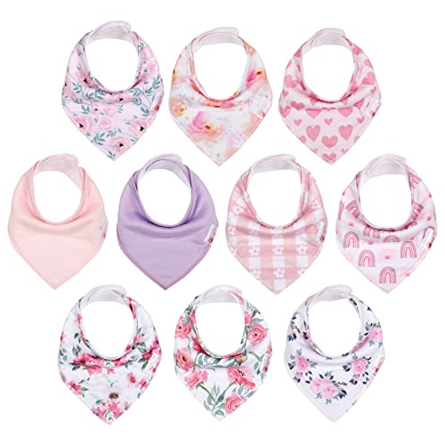 Image of CIVARUA KIDS Baby Bibs, Baby Bandana Bibs for Boys Girls, Absorbent Baby Bib for Drooling and Teething Drool Bibs