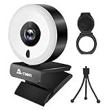 【Webcam Full HD 1080P】A-TION Webcam adopta la tecnología de codificación avanzada H.264 y está equipada con una lente gran angular de 90 ° para presentarle una transmisión de video fluida y de alta precisión. Optimice automáticamente la imagen, presente iImágenes de video nítidos y fluidas y brinde una experiencia de video más profesional.