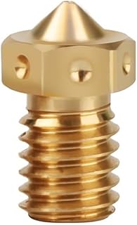 APAAZO 1/2/5PCS E3D V6 Brass M6 Thread Nozzles 0.4mm Compatible With 1.75mm Filament Compatible With Ender3 V6 Hotend Extruder Prusa I3 Mk3 (Color : 2PCS, Size : 0.4mm)