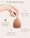 Bare Babe Triangle Adhesive Nipple Covers - Sticky Reusable Silicone Breast Stickers - Waterproof, Nude, 4 Shades (Caramel, Small)