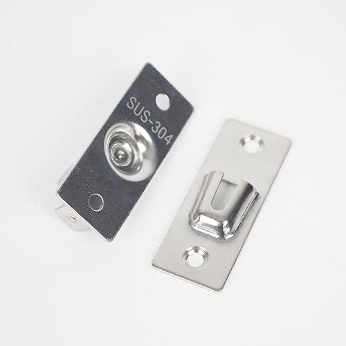 Miniatura 5 de Hebilla de bloqueo de puerta de ángulo recto de 90 grados, 304 de pantalla deslizante de acero inoxidable, cerradura de puerta de granero, cierre de