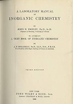 Hardcover A Laboratory Manual of Inorganic Chemistry Book