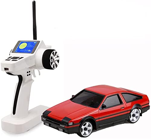 4WDドリフト電動RC車両スポーツカー玩具、1：28頭文字D AE86高速RCラジカーモデル、子供と大人向け