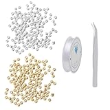 OAOSDH 2000 Perlen, Ausgestattet Mit 1 Stück Pinzetten Und 1 Rolle Elastischer Seil, DIY -Kunsthandwerksmaterialien, Schmuckherstellung, Armbänder, Halsketten Und Anhänger.