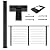 Muzata Cable Railing Post Square Weldless Flat top 36”x2”x2” Stainless Steel Black Powder Coated Finishing Pre-Drilled Posts Wood Concrete Surface Mount Deck Balustrade Invisible PS02 BH4S, PT1 PT2