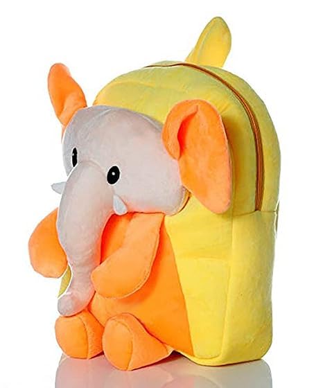 Image of Frantic Soft Cartoon Design Animal Velvet Plush School Backpack Bag For 2 To 5 Years Boys Girls Nursery Preschool Picnic Carry Travelling Bags (2-5 Years)