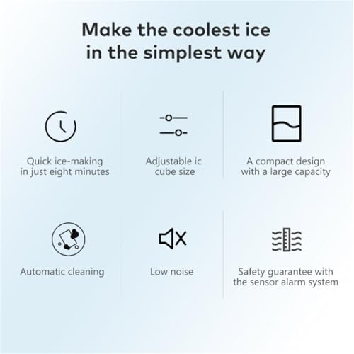 Máquina fabricadora de hielo nugget compacta blanca miniatura 2
