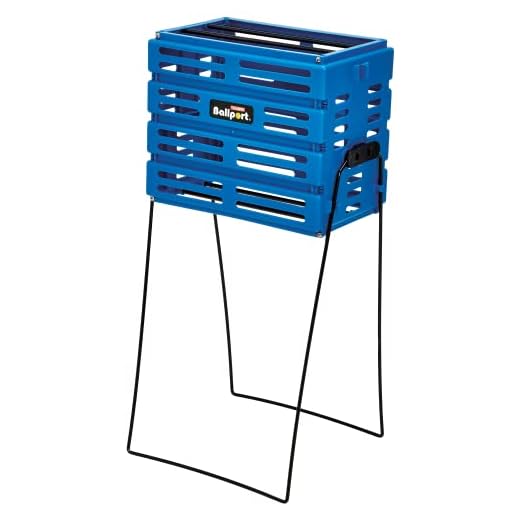 Tourna Ballport Tennis Ball Hopper Holds 80 Balls Durable and Lightweight, Blue