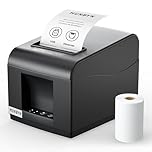 MUNBYN POS P072 80mm USB Receipt Printer Support Cash Drawer, Thermal Receipt Printer with Auto Cutter, USB Ethernet Interface for Windows/Android/Mac/Linux, NO Bluetooth Wi-Fi