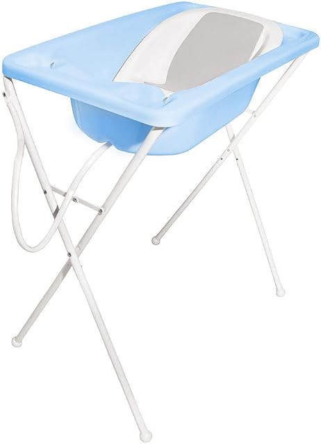 Banheira Bebe Plastica Acqua Trio Azul, Galzerano, Azulpastel