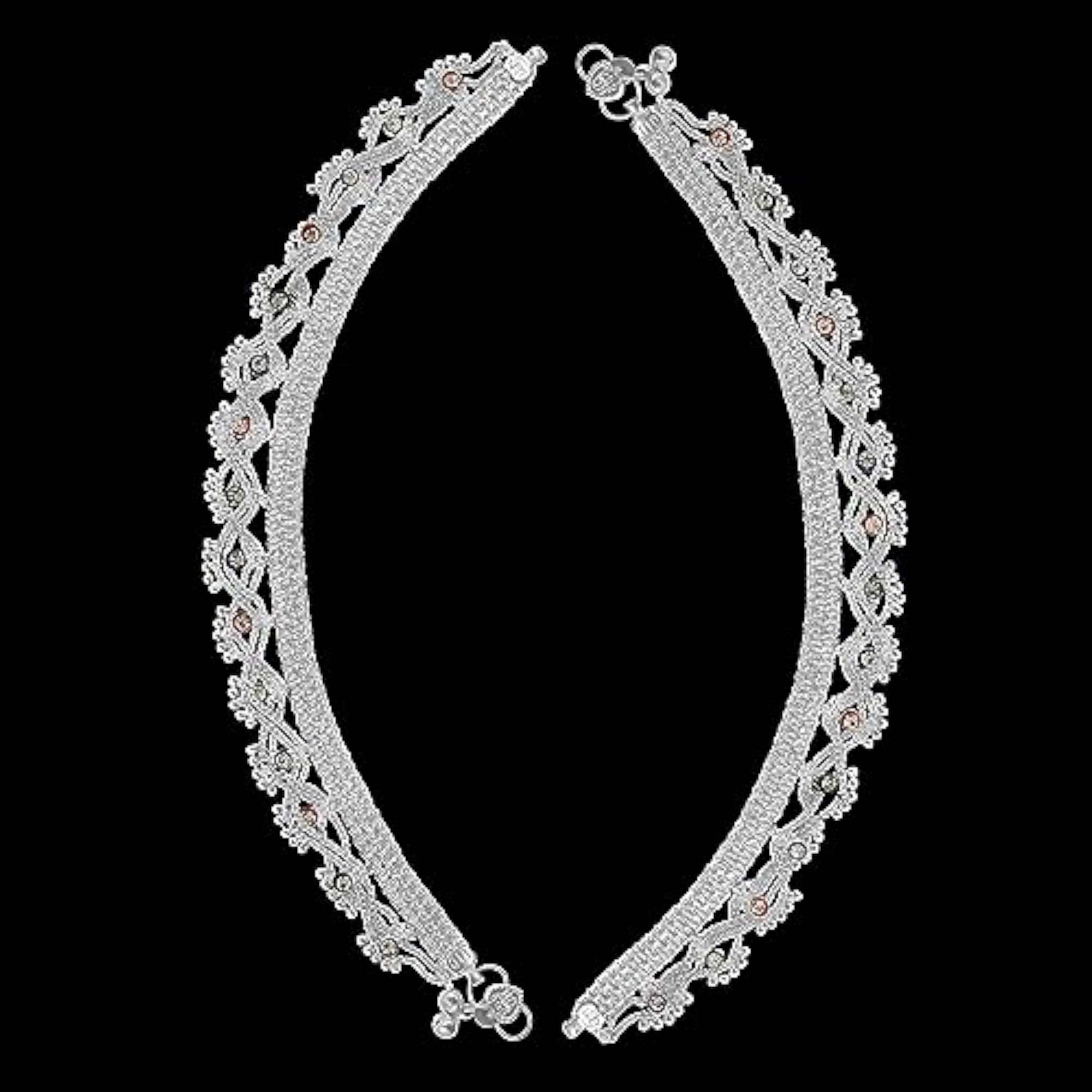 Indian Traditional Metal Anklets Payal Pair with Ghungroo