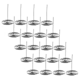 MUELODSIC 20 piezas Filtros para Tetera de Acero Inoxidable Malla Fina para Infusiones Resistente al Calor y Fácil Limpieza Accesorios con Gancho para Colar Té Suelto