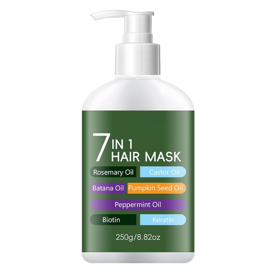 Mascarilla Hidratante Capilar 7 en 1: Repara el Cabello Seco y Dañado, Suaviza el Frizz, Apta para Todo Tipo de Cabello