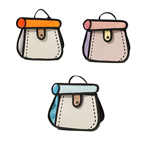 Cartoon Chain Cake Bag Two-dimensional Canvas Bag Crossbody Bag Handbag Shoulder Bag for Daughters Girlfriends Pink canvas2