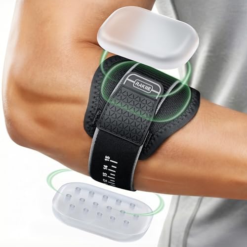 Rakiie Upgraded Elbow Brace with Dual Pads