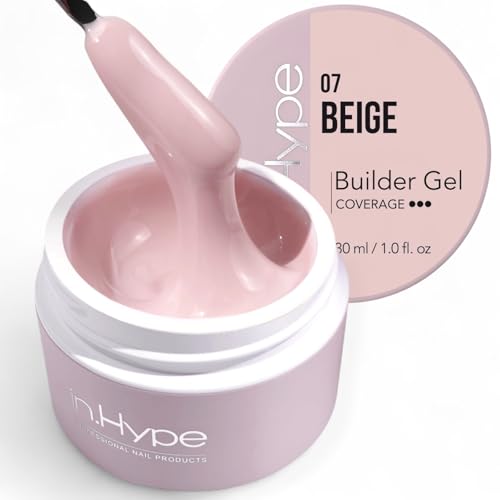 IN.HYPE UV/LED Camouflage Hard/Builder Gel for Nail Extension/Strengthening/Overlays (Latte #10) É