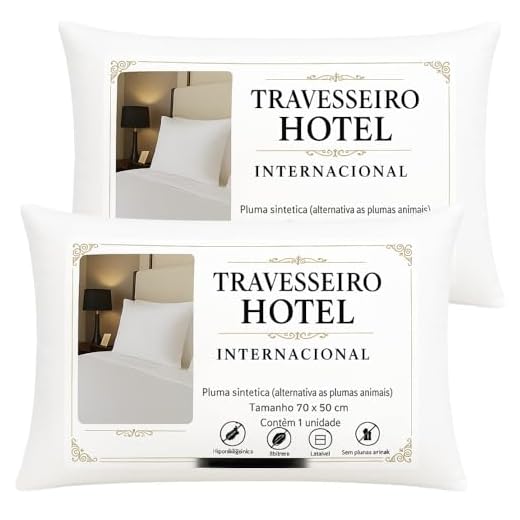 Kit 2 Travesseiros Hotel Altura Ajustável