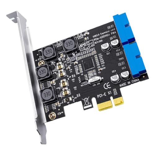 4 Port PCIE To USB3.0 Expansion Card Bracket USB Controller Adapter With 0.6m Extension Cable For PC Power Supply - Image 4