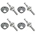 Produktbild Packung mit 4 Stück Universal Aluminium Hood Pins, Nummernschild Verriegelungsclip, Druckknopfhaube, Quick Release Lock Latch Stoßstange, Durchmesser 1,25 Zoll (Silber)