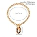 PLOUTOS Chunky Gold Paperclip Chain Toggle Necklace for Women With Tortoiseshell Resin Oval Pendant Statement Collarbone Jewelry Gift For Fashion Women (Gold)