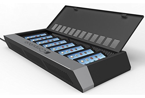 Maclocks WalliPad8B WalliPad Wall Mounted Charging Cabinet for Tablets, with 8-Port Industrial Charging USB HUB (Black) - Thumbnail 2