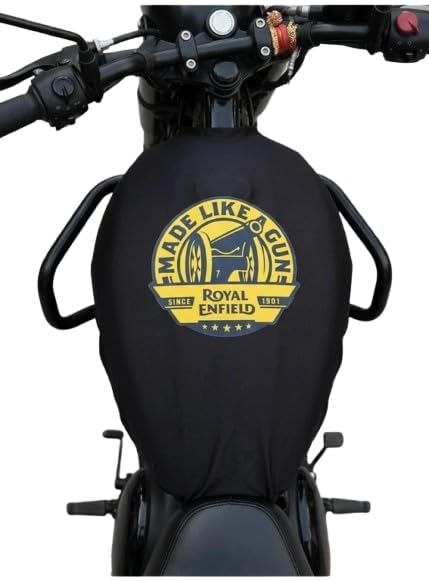 2 in 1 Tank Cover Compatible for Royal Enfield Classic, Electra & Standard | Protective Motorcycle Fuel Tank Cover with Utility Pockets-picture-10