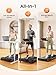 Klappbares Laufband mit Steigung für Zuhause & Büro – 9% manuelle Neigung, kein Aufbau nötig, All-in-1 Walking Pad für klappbar, 1–12 km/h, LED-Doppelanzeige, Walkingpad mit App & Fernbedienung