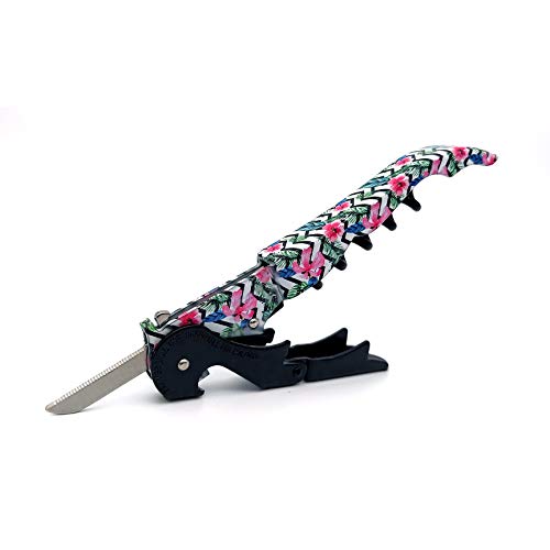 Pulltap's Genuine Collection - Sacacorchos para botellas de vino, diseño floral 900 con doble bisagra