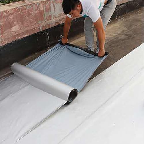 TINYMATCH 防水テープ 屋外 屋根材 50cm*5m 屋根 防水シート ベランダ 簡単施工 コンクリート 防水 シート 補修材 トタン屋根の修理 補修シート 水漏れ防止テープ 雨漏り補修テープ 強力 防水 テープ ブチルテープ 幅50cm×長さ5m