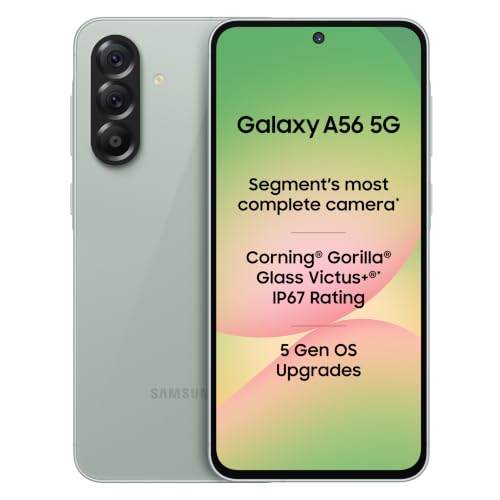 Samsung Galaxy A56 5G Mobile (Awesome Olive, 8GB, 128GB) | Segmen...