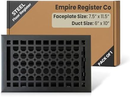 Empire Register Co, Vent Cover - 6x10 inch, Honeycomb Design, Tex...