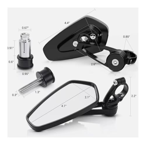 Espejos retrovisores universales para manillar de motocicleta MT09 MT07 6