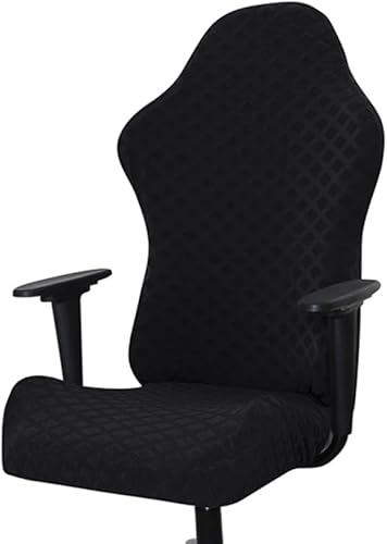 Fundas ergonómicas para silla de oficina, de poliéster elástico, repelente al agua, jacquard, para adultos, videojuegos, reclinables, carreras (sin