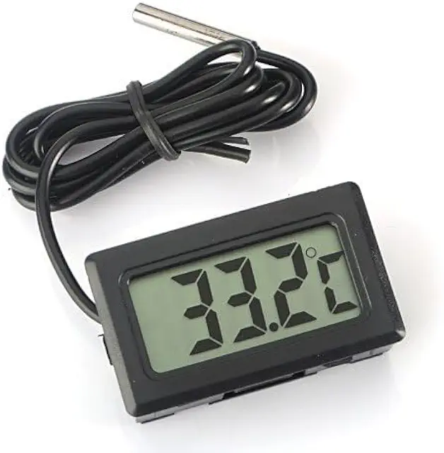 Imagen relacionada con ARCELI Digital LCD Thermometer Control de temperatura con sonda externa para refrigerador Aquarium fridge freezer - Negro