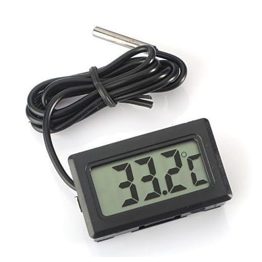 ARCELI Digital LCD Thermometer Control de temperatura con sonda externa para refrigerador Aquarium fridge freezer - Negro