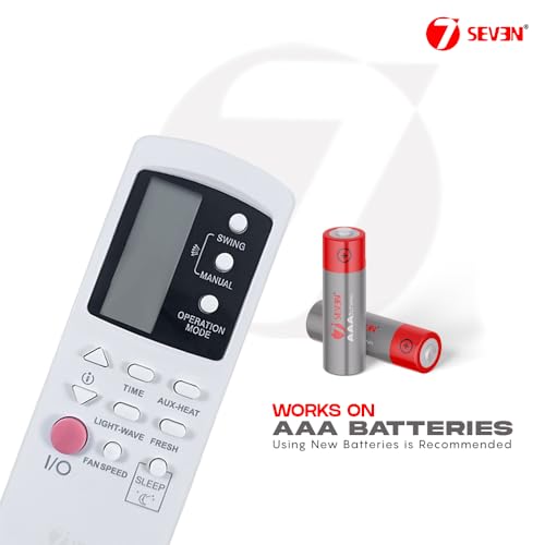 Image of 7SEVEN Compatible with Lloyd AC Remote Control Model 300 Suitable for Split and Window 1 1.5 2 Ton Air Conditioner Remote - Match Each Keys Exactly to Replicate Genuine Remote Function