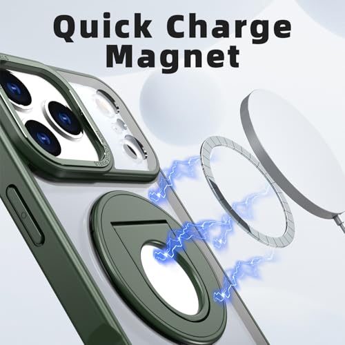 Coque iPhone 17 Pro Max translucide béquille rotative protection mate - 5